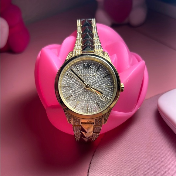 MICHAEL Michael Kors Gold and Silver Watch with Roman Numerals